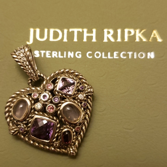 Judith Ripka Amethyst Enhancer Pendant - Picture 5 of 6
